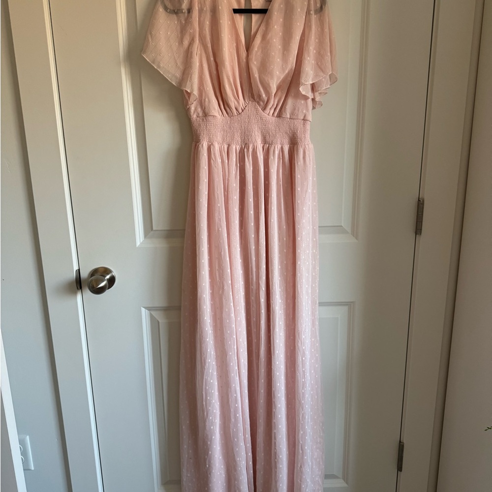 Baltic Born Blush Pink Textured Dress